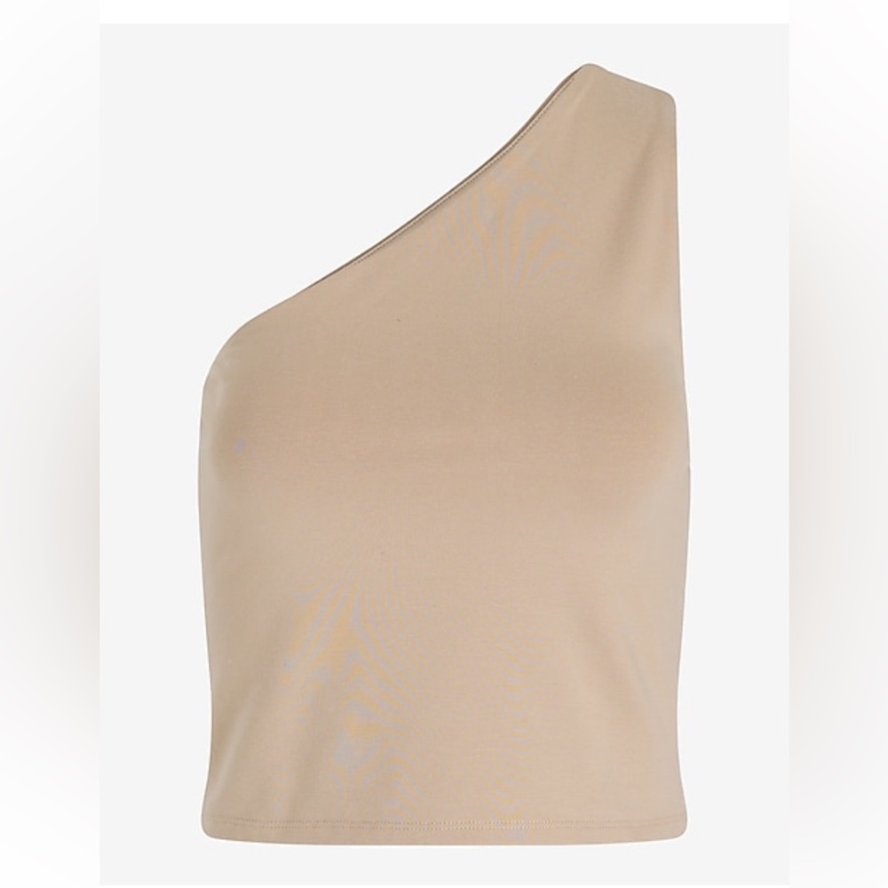 Express One Shoulder Tan Tank - Picture 3 of 3